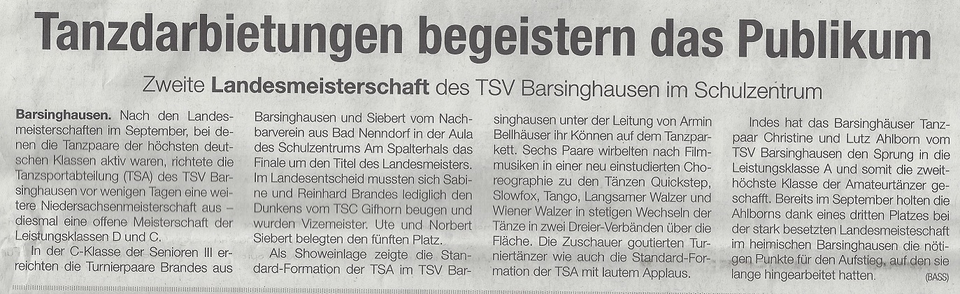 Artikel im burgbergblick (bbb) vom Mittwoch, dem 31.10.2018